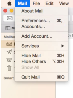 go to apple mail