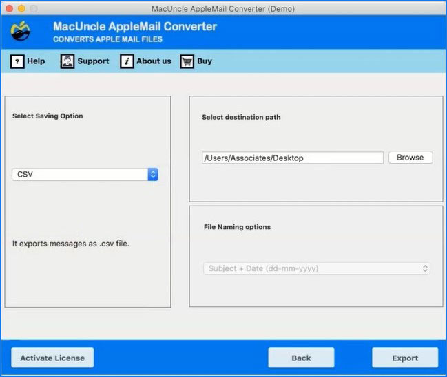 exporting mac mail contacts