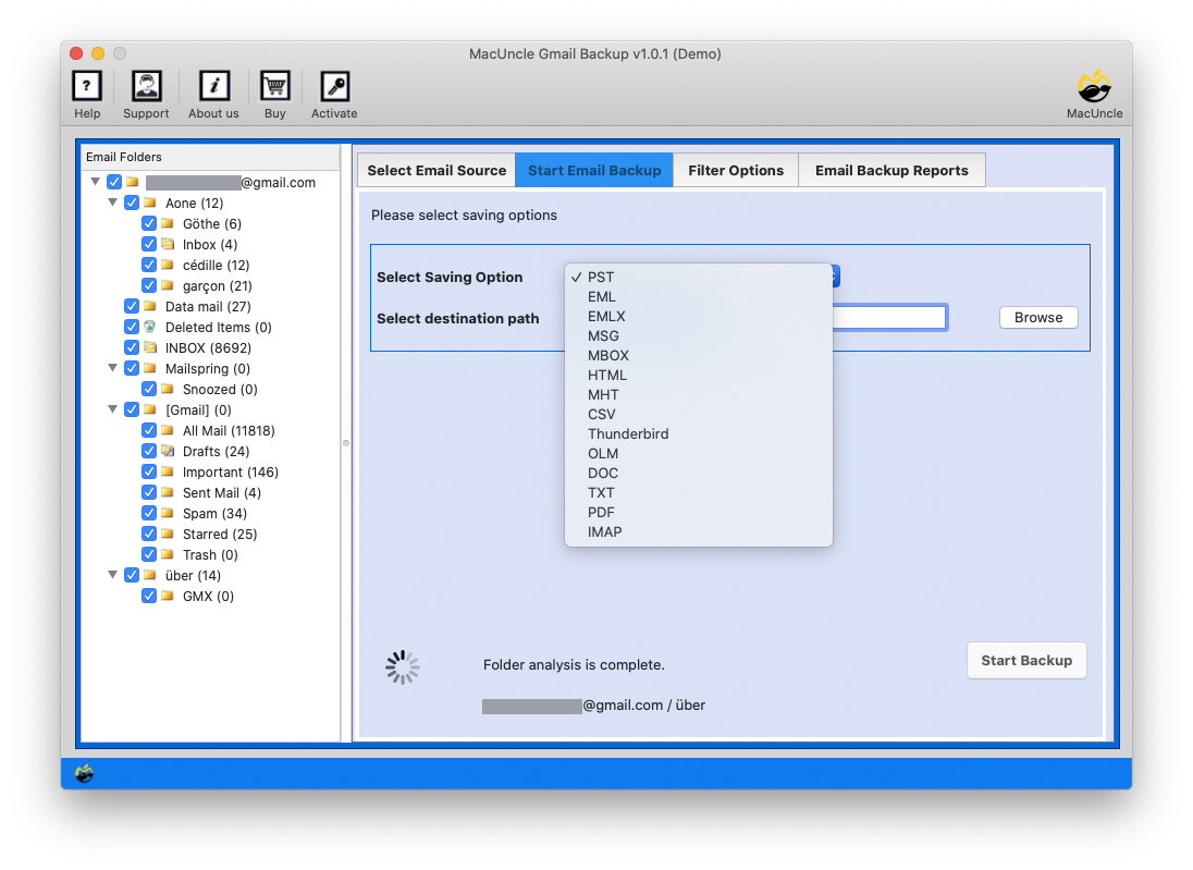 configure consumer gmail in thunderbird for mac