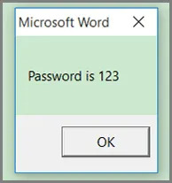 Get the Recovered password