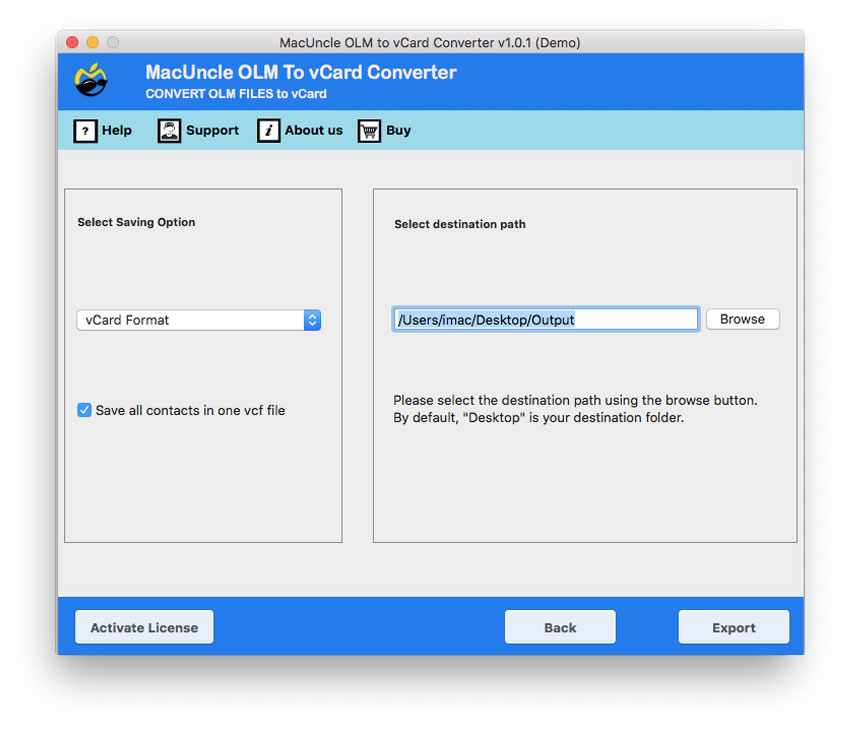 where to find my vcard files outlook for mac
