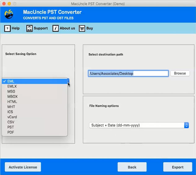 outlook for mac pst
