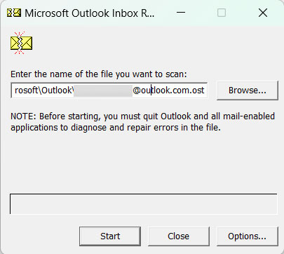 repair outlook data file