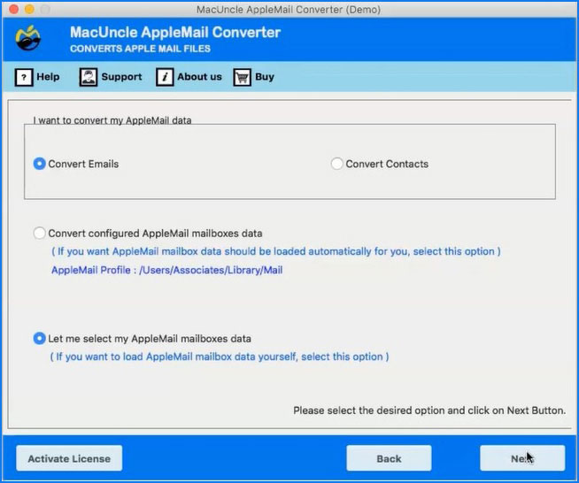 Transfer Mac Mailboxes to Office 365 using AppleMail Converter